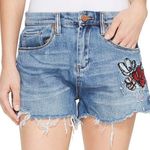 BLANK NYC new ★ Festival Floral Embroidery Denim Cut Off Shorts ★ Inside Joker 30 Photo 1