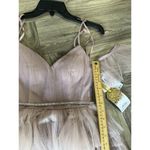 Say Yes To The Prom Juniors' Pleated Mesh Tiered Gown Dress Size 1 French Mauve Photo 6