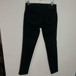 Moussy Vintage Black Denim Distressed Front Slit Hem Jeans Size 27‎ Photo 6
