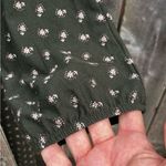 Garnet Hill Like New  Wrap Dress Green Floral Batwing Sleeve Maxi Dress Medium Photo 4