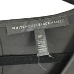 White House | Black Market Black Long Bell Sleeve Lace Pleated Blouse Size SP Photo 4