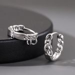 925 Silver Plated Hoop Earrings for Men Women,Small Silver Hoop Earrings Photo 2
