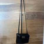 Marc Fisher  Black Crocodile Embossed Crossbody Bag Photo 2