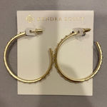 Kendra Scott  Textured Gold Hoop Earrings Photo 0
