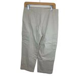 Eileen Fisher Capri Crop Pants Beige Tan Pocket Cargo Small Pleaded 78121 Khaki Photo 3