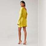 Shona joy  Sofia Asymmetrical Long Sleeve Mini Dress –‎ Lime size US 10 Photo 2