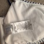 Blue and White Textured Bralette Photo 1