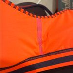 Lululemon athletica flow Y bra IV with pads Orange and Black Striped Bra 8 Photo 5