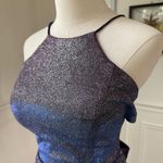 Blondie Nites Vintage 90s  Caged Back Cosmic Sparkle BodyCon Cocktail HoCo Dress Photo 4