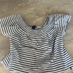 U.S. Polo Assn. U.S. Polo Striped Off-Shoulder Top – Size S Photo 1