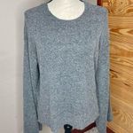 Prologue Grey Hooded Wide Flare Long Sleeve Fuzzy Sweater Small Photo 0