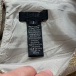 J.Crew Women's Gold Silk Blend Jacquard Printed Top Size 2 Photo 5