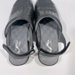 Softwalk  Salina Black Woven Leather Adjustable Heel Strap Clog Sandals 7 Narrow Photo 6