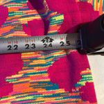 Crazy Train Pink and Yellow Knit Cardigan oversize M Photo 9