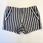 Banana Republic Like New  Linen-Cotton Blend Striped Shorts Photo 0