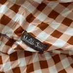 Matilda Jane blouse short cap sleeves gingham skirted button back Sz Med NWOT Photo 6