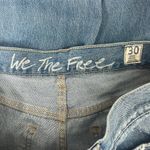 We The Free  Blossom Distressed High Rise Button Fly Raw Hem Womens Jeans Size 30 Photo 2