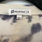 Peloton  Tie Dye Logo Crew Neck Sweatshirt Womens Small Blue Green Photo 2