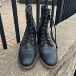Justin Boots Vintage  black roper lace up granny booties 6B Photo 1
