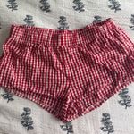 Edikted  Red and White gingham shorts Photo 0