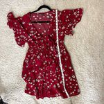 SheIn  Red Floral Mini Dress Photo 5