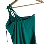 La Blanca Island Goddess Emerald Green Strappy One Shoulder One Piece Swimsuit Photo 7