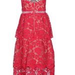 Self Portrait SELF-PORTRAIT Flower Tiered Lace Dress size 6 Photo 1