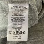 Ann Taylor Shimery Silver & Gray Long Sleeve Ruched Sides Wrap Knit Top Size M Photo 10