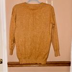Dreamers  Nordstrom v neck exposed seam‎ sweater brown orange size medium Photo 1