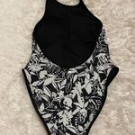 Victoria's Secret  Black and White Floral Bathing Suit Photo 2