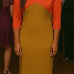 Unbranded Women's Backless Maxi Yellow Dress Sz Large Summer Vacation Date Night Photo 0