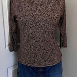 Kathie Lee Collection  LEOPARD PRINT 3/4 SLEEVE TOP‎ Photo 0