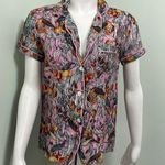 Plum Pretty Sugar Pink Bird Print Pajama Top Blue Photo 0