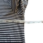 J.Jill Knit Top Large Blue White Striped Contrast Hem Long Sleeve Nautical Comfy Photo 8