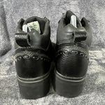 Milwaukee Black Leather Lace Up Motorcycle Boots Women size 9.5 Photo 3