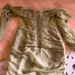 MISS CIRCLE Sirene Olive Pleated‎ Off Shoulder Balloon
Sleeves Dress Size Small Green Photo 11