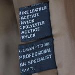 Vintage Brown Leather Insulated Stitch Detailed Jacket Large Photo 7