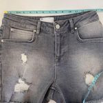 ASOS Gray Raw Hem Distressed Denim Jean Shorts Cotton EUC Sz 30 Mid Rise Casual Photo 7