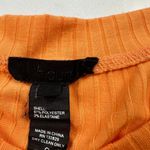 H:ours Revolve Tank Top S Julie Cropped Ribbed Cutout Orange Womens Shirt Photo 3