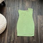 Blue Blush Green Halter Dress Photo 2