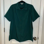 Woman Within  Women’s Top 14/16 Button Up  Satin $5 Photo 0