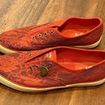Taylor Swift  x Keds Red Lace Overlay w/ Guitar Pick Charm Size 7.5 EUC!!! Photo 0