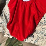 Nike  SWIM Poly Solid Red Fastback 1-Piece Swimsuit Bodysuit sz 4 Photo 9
