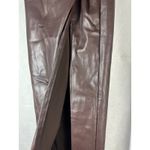 Line and Dot Carmela Twisted Faux Leather Maxi Skirt Brown Size Small Photo 7