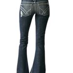 William Rast Vintage y2k  distressed Belle Flare Low Rise Blue Jeans boho western Photo 2