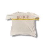 Beach Coastal Knit Sweater Cream and Pink Colorblock Pullover Lightweight S Photo 4