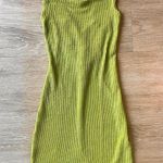 Urban Outfitters NWT  Lime Green Tyra Strappy Back Bodycon Mini Dress Photo 2