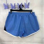 Nike  women's blue lined athletic active pull‎ on drawstring sports shorts small Photo 6
