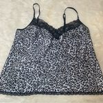 Victoria's Secret  Leopard
Print Silky Satin‎ Cami Tank Top Size L Photo 3