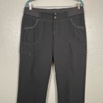 Kuhl Women 12 Gray Durango Pants Pockets Cinch Ankles Stretch Hiking Quick Dry Photo 2